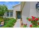 Inviting front door entrance with landscaping and walkway at 12271 Lavender Loop, Bradenton, FL 34212
