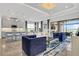 Open concept kitchen with modern cabinetry and a view to the living room at 4507 Terrazza Ct, Bradenton, FL 34211