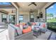 Outdoor kitchen and seating area with a view at 4507 Terrazza Ct, Bradenton, FL 34211