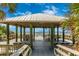 Scenic beach gazebo overlooking the ocean at 929 Suncrest Ln, Englewood, FL 34223