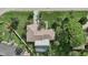 Bird's-eye view of a single-Gathering home with a pool and yard at 6106 45Th W St, Bradenton, FL 34210