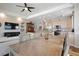 Elegant dining area with a large wooden table at 1900 Gulf N Dr # 1, Bradenton Beach, FL 34217