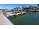 Private boat dock with multiple boats at 3825 Mariners Walk # 622, Cortez, FL 34215