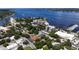 Aerial view showcasing the property's location near the waterfront at 1332 3Rd W Ave, Bradenton, FL 34205