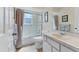 Clean bathroom with bathtub shower combo and updated vanity at 6935 Arbor Oaks Cir, Bradenton, FL 34209