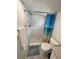 Clean bathroom with a walk-in shower and modern fixtures at 303 48Th W St, Bradenton, FL 34209