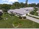 Bird's-eye view of single story home, landscaping and neighborhood at 3653 Bonaventure Ct, Sarasota, FL 34243