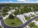 Aerial view of house and surrounding neighborhood at 3653 Bonaventure Ct, Sarasota, FL 34243