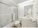 Clean bathroom with a shower/tub combo and vanity at 3653 Bonaventure Ct, Sarasota, FL 34243