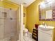 Small bathroom with shower, toilet and vanity at 642 N Jefferson Ave # 13, Sarasota, FL 34237