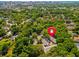 Aerial view showing home location, near city, and lush green surroundings at 642 N Jefferson Ave # 13, Sarasota, FL 34237