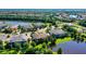 Aerial view showcasing home's location in a desirable community near a lake at 7546 Divot Loop, Lakewood Ranch, FL 34202