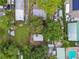 Bird's-eye view emphasizing the property's lot size and surrounding landscape at 3419 19Th E St, Bradenton, FL 34208