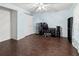 Well-lit bedroom with hardwood floors and a spacious closet at 6401 36Th W Ave, Bradenton, FL 34209