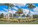 Cross Creek community entrance with landscaping and signage at 12734 Rainwashed Loop, Parrish, FL 34219
