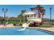 Dual-lane spiral waterslide at the community pool at 12734 Rainwashed Loop, Parrish, FL 34219