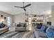 Living room with open floor plan and view of kitchen at 4457 Maywood Ln, North Port, FL 34286