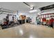 Finished garage with home gym and ample storage at 4457 Maywood Ln, North Port, FL 34286