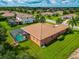 Property features a large backyard and pool at 111 172Nd E St, Bradenton, FL 34212