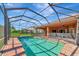 Inviting screened-in pool with brick decking at 111 172Nd E St, Bradenton, FL 34212