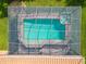 Aerial view of a refreshing, screened-in pool at 111 172Nd E St, Bradenton, FL 34212