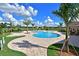Resort-style community pool with a tranquil atmosphere at 7114 Quiet Creek Dr, Bradenton, FL 34212