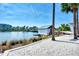 Private boat dock with kayak storage and sandy beach at 383 Aruba Cir # 101, Bradenton, FL 34209