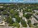 Aerial view showing property and surrounding homes and construction at 1663 4Th St, Sarasota, FL 34236
