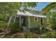 Back of house with private stairs and garden at 1663 4Th St, Sarasota, FL 34236