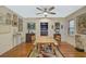 Dining room with hardwood floors and built-in cabinetry at 1663 4Th St, Sarasota, FL 34236