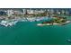 Aerial view of a marina and a city skyline at 1663 4Th St, Sarasota, FL 34236