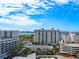 Balcony view of city skyline and water at 111 S Pineapple Ave # 1009, Sarasota, FL 34236