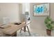Home office with a desk and inspiring art at 111 S Pineapple Ave # 1009, Sarasota, FL 34236