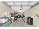 Spacious garage with room for storage and a golf cart at 553 Bahia Beach Blvd, Ruskin, FL 33570