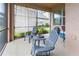 Relaxing screened porch with patio furniture at 12423 23Rd E St, Parrish, FL 34219