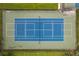 An overhead view of a community tennis court at 12423 23Rd E St, Parrish, FL 34219