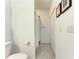 Clean bathroom with shower/tub combo and updated tile flooring at 18114 Gawthrop Dr # 403, Bradenton, FL 34211