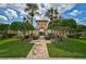 Inviting community entrance with a brick walkway at 7157 Del Lago Dr, Sarasota, FL 34238