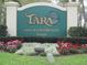 Tara Golf & Country Club private entrance sign at 5717 Cottonwood St, Bradenton, FL 34203