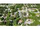 Aerial view of neighborhood, with property circled, showing its location amongst other homes at 1820 7Th E Ave, Bradenton, FL 34208