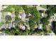 Aerial view of neighborhood, with the property circled for easy identification at 1820 7Th E Ave, Bradenton, FL 34208