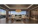 Spacious living room with large windows, comfortable seating, and a wine cellar at 668 Quay Commons # 1604, Sarasota, FL 34236