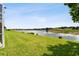 Scenic lake view from the backyard of the property at 5056 Lakehurst Ct, Palmetto, FL 34221