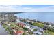 Picturesque aerial view of waterfront homes and canals, showcasing the coastal community at 239 Fry Se Ter, Port Charlotte, FL 33952