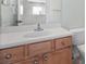Bathroom with wood vanity and single sink at 7022 Chatum Light Run, Bradenton, FL 34212