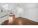 Hardwood floor living room with access to stairs at 1677 4Th St, Sarasota, FL 34236