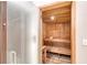 Clean and spacious sauna with wooden interior at 1255 N Gulfstream Ave # 1003, Sarasota, FL 34236