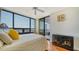 Comfortable bedroom with stunning water views at 1255 N Gulfstream Ave # 1003, Sarasota, FL 34236