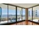 Private balcony with panoramic waterfront views at 1255 N Gulfstream Ave # 1003, Sarasota, FL 34236