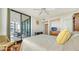 Bedroom with water views and access to balcony at 1255 N Gulfstream Ave # 1003, Sarasota, FL 34236